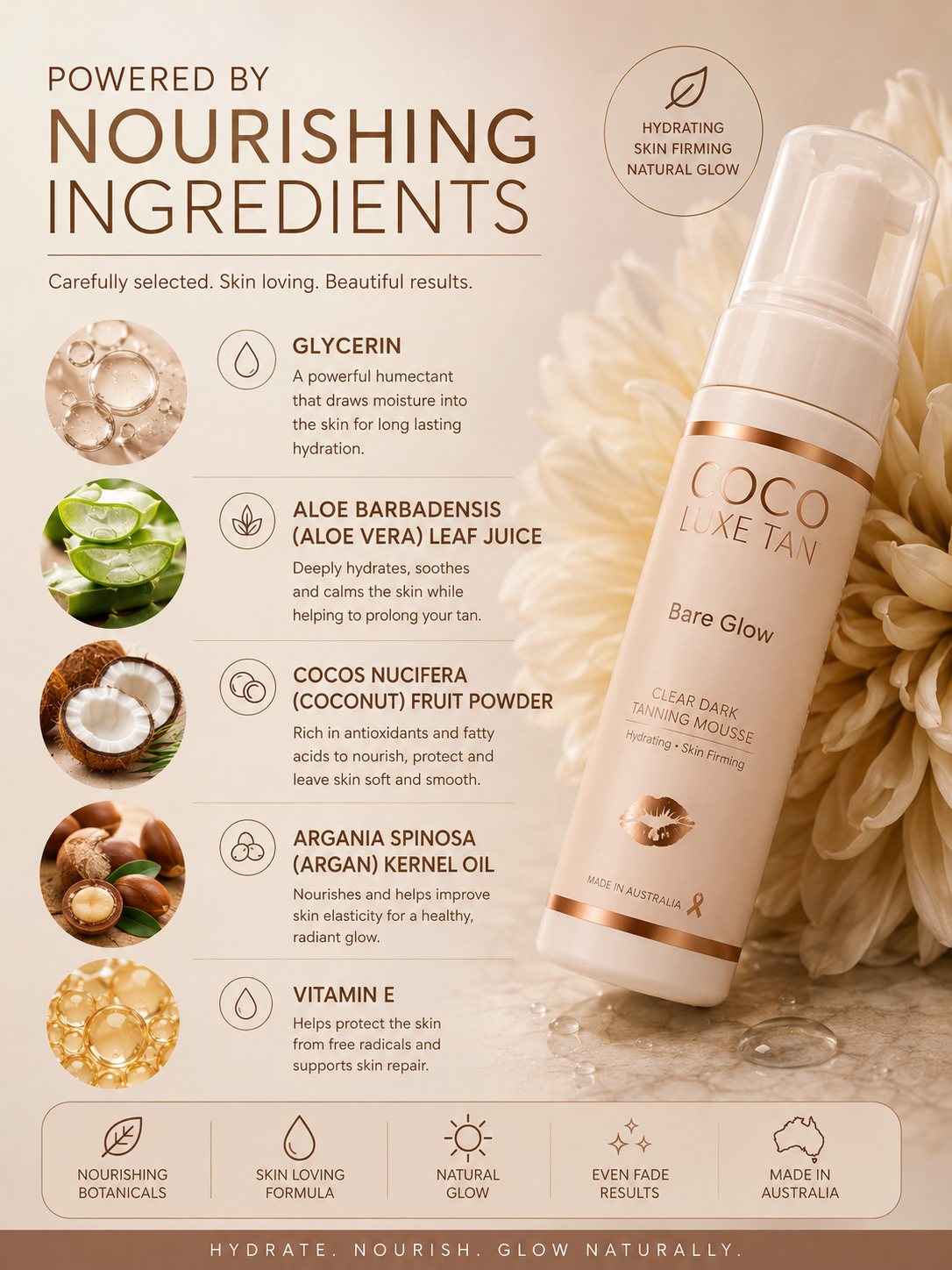 BARE GLOW - CLEAR Self Tan Mousse