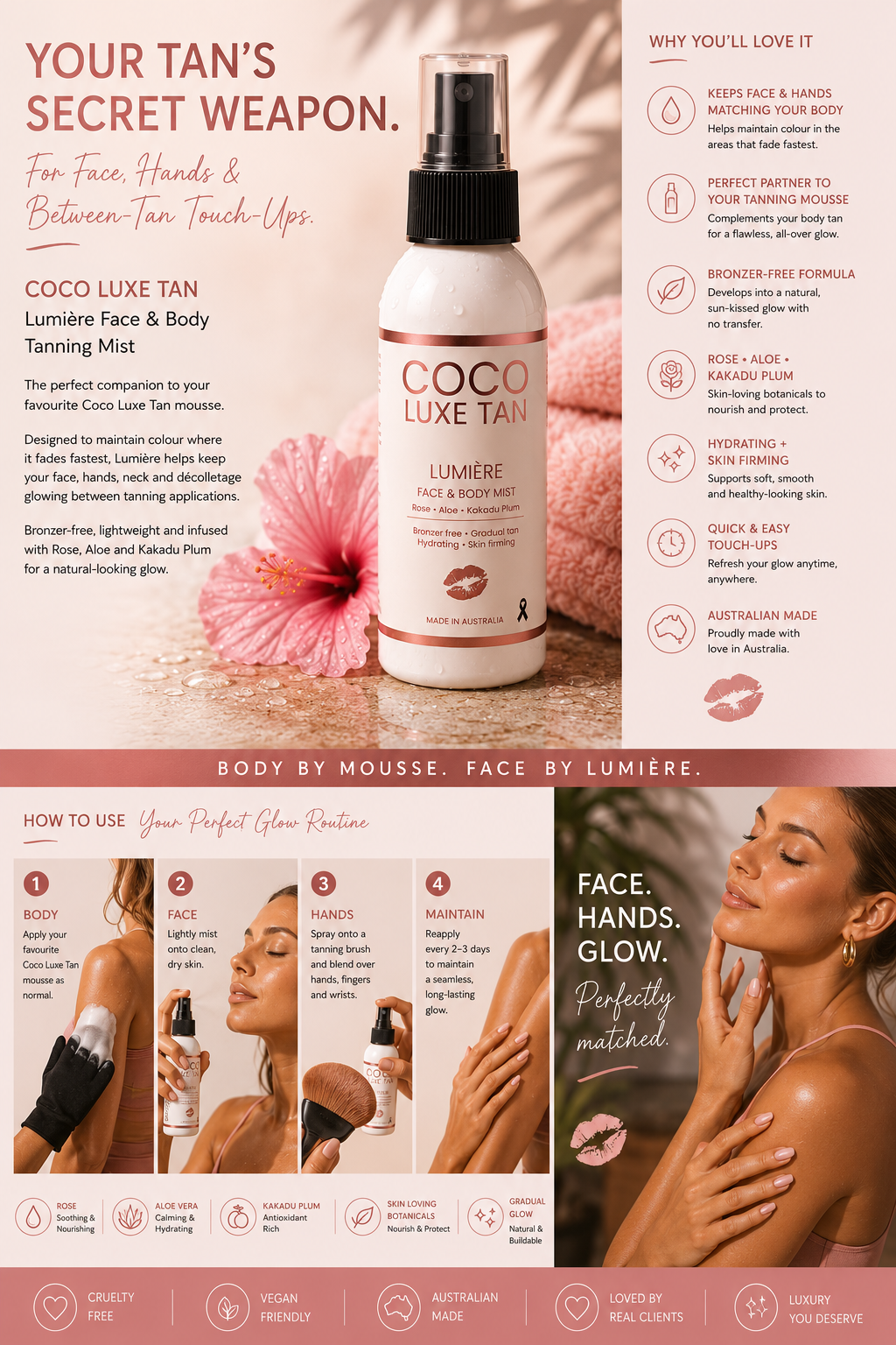 LUMIERE FACE & BODY TANNING MIST