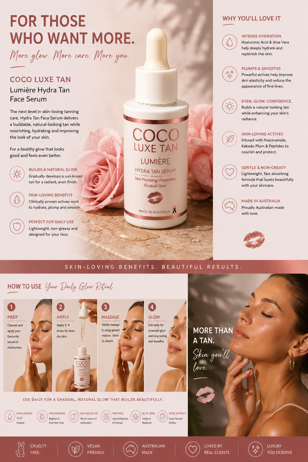 LUMIERE HYDRA TAN FACE SERUM
