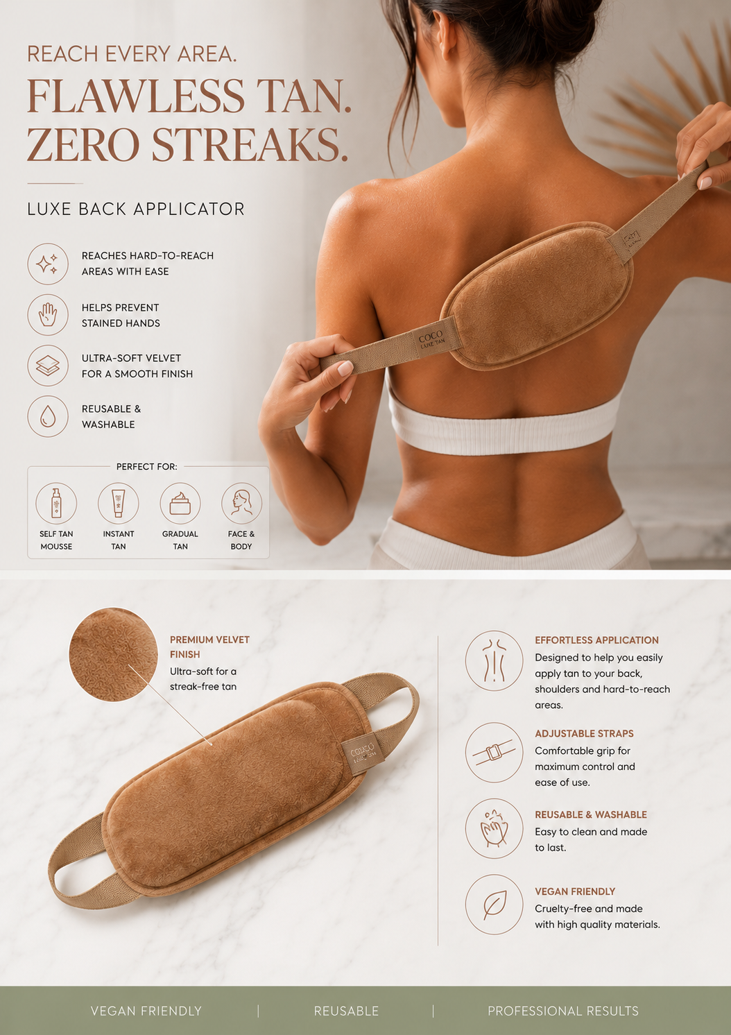 Coco Luxe Tan - Luxe Back Applicator