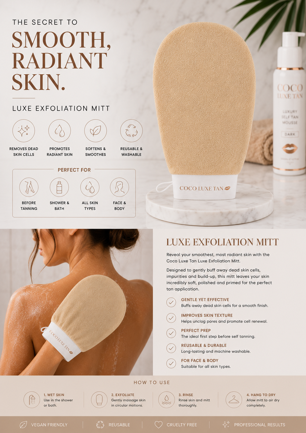 Luxe Exfoliation Mitt