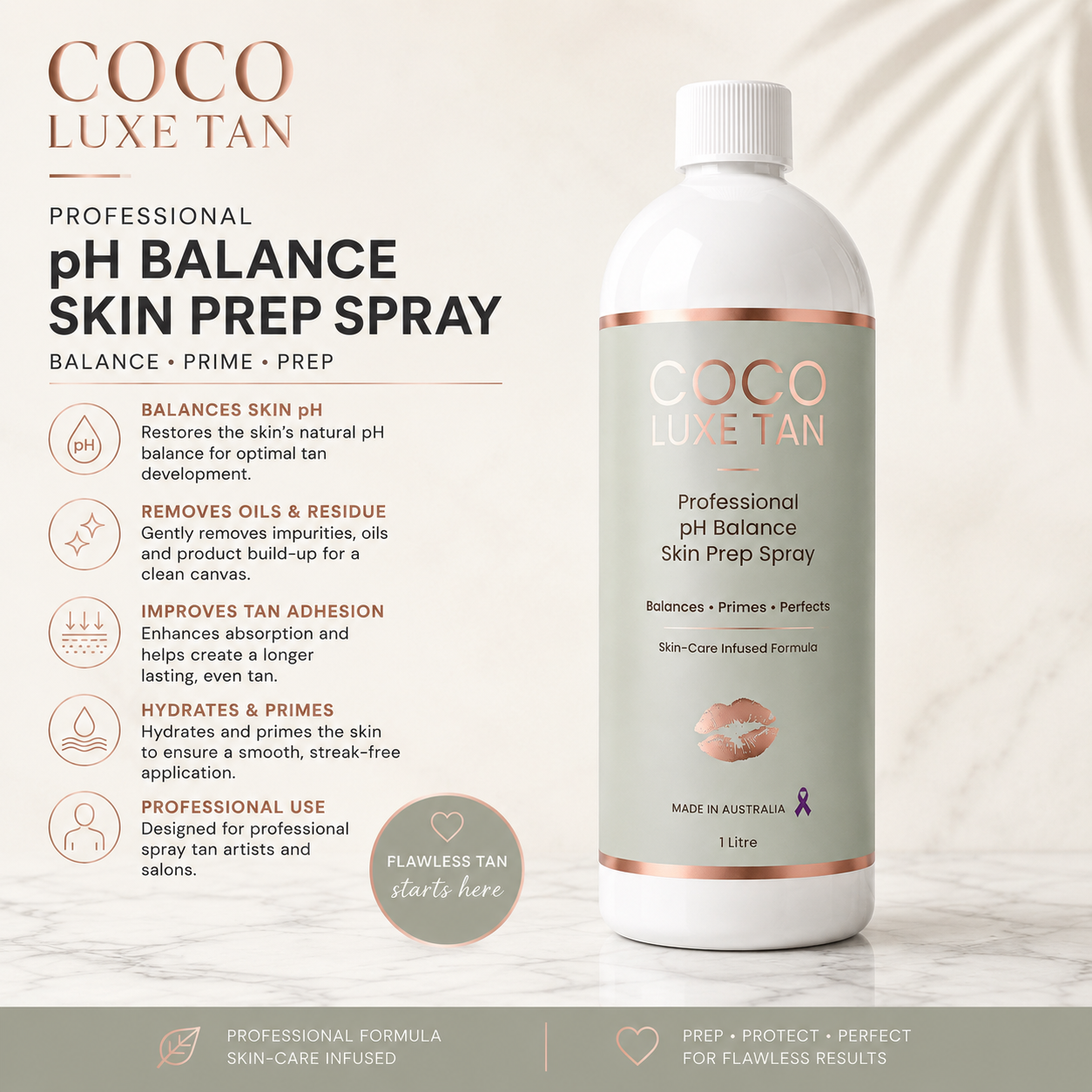 COCO LUXE TAN Professional pH Balance Skin Prep Spray