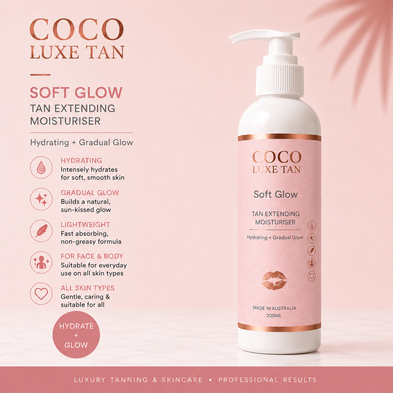 SOFT GLOW Tan Extending moisturiser