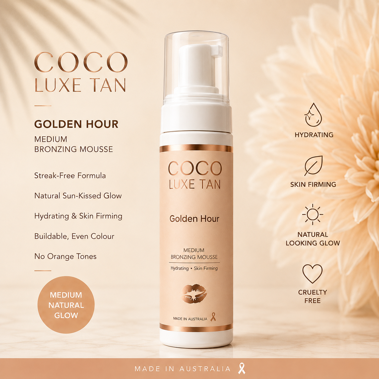 GOLDEN HOUR Self Tan Mousse