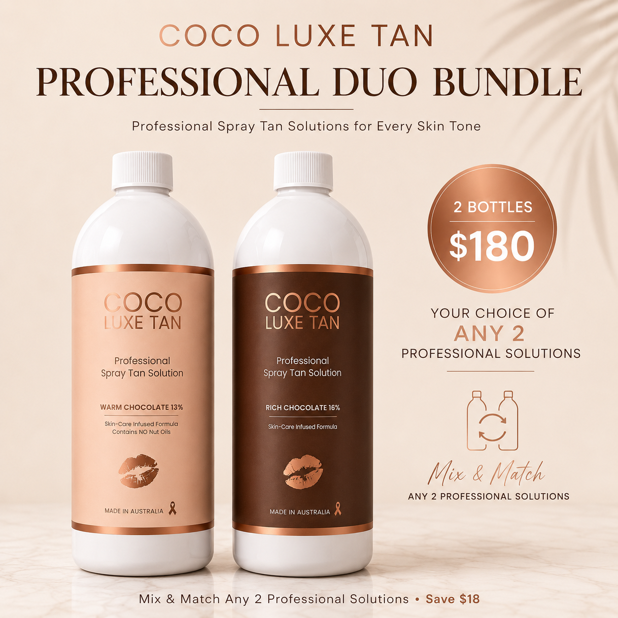 2 x Professional Spraytan Solutions